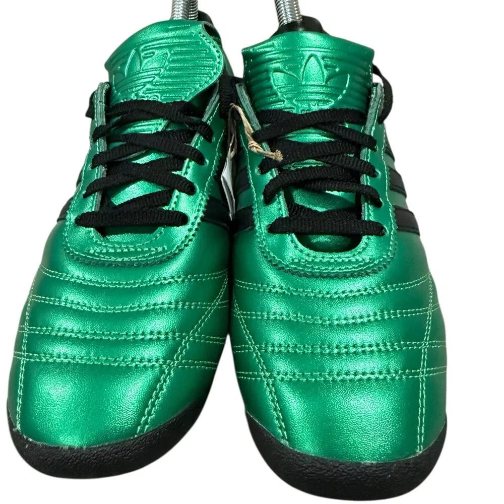 Adidas Originals SL 72 Women’s Metallic Green and Black Sneakers, Size 7. New!